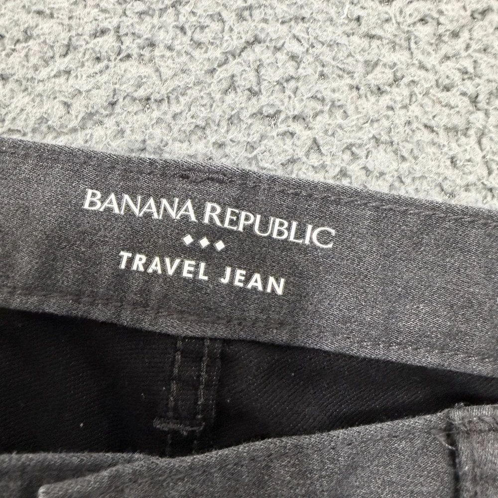 Banana Republic Travel Jeans Mens 34x34 Slim Fit Grey Stretch Cotton Blend Pants
